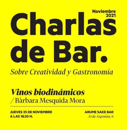 Charlas de bar - Bàrbara Mesquida en Arume Sake Bar