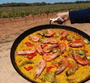 Paella and tasting of 5 wines in Bodegas Bordoy