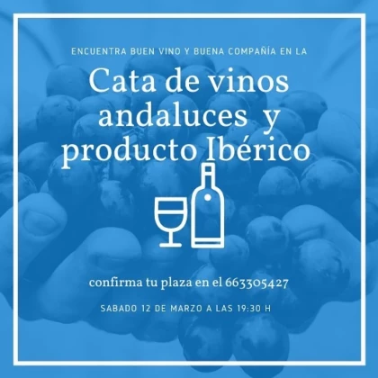 Cata de vinos andaluces y productos ibéricos en Winemercat