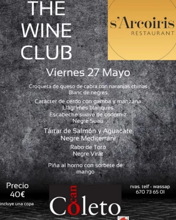 The Wine Club en Restaurante Arco Iris con Vins Can Coleto